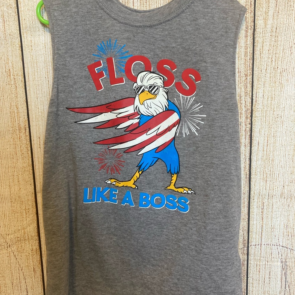 Kids patriotic tank top size 8